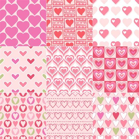 Seamless Heart Pattern Stock Vector Illustration Of Love