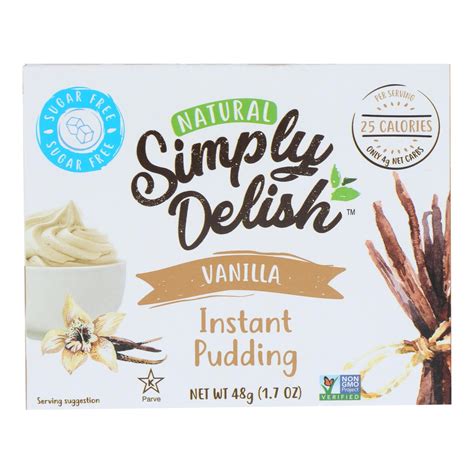 Simply Delish Pudding Mix Vanilla Case Of 6 17 Oz