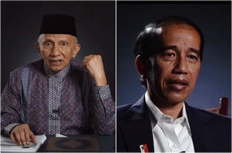 Amien Rais Jokowi Lebih Lemah Dari Sukarno Dan Soeharto Jangan Tambah