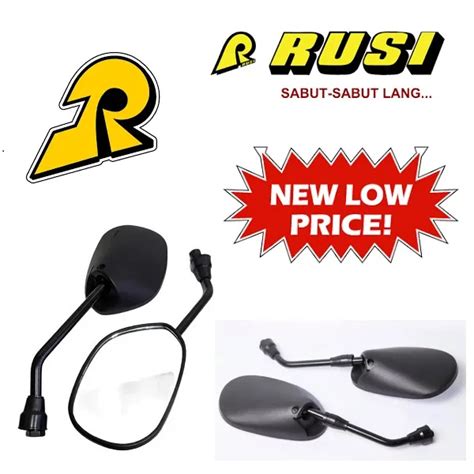 Rusi Macho I Pair Side Mirror Motorcycle Stock Type Black