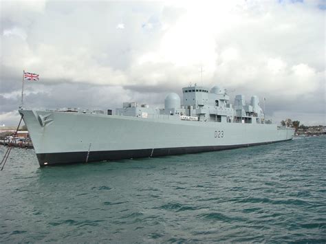 Hms Bristol D23 Type 82 Destroyer And Training Ship Noah Snowdon