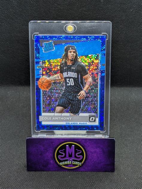 2020 21 Donruss Optic Cole Anthony Rookie Blue Disco Fast Break D 50