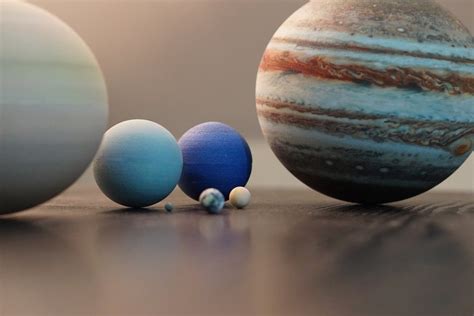 Amazing High Resolution Miniature Planets That Are 3D Printed to Scale