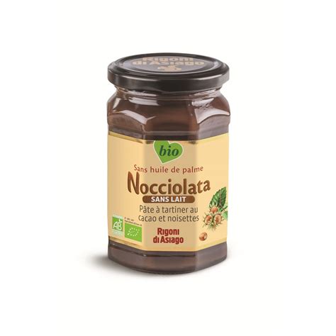 Nocciolata P Te Tartiner Bio Sans Lait Au Cacao Et Noisettes Sans