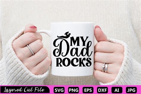 MY DAD ROCKS SVG Graphic by ZA Graphics · Creative Fabrica