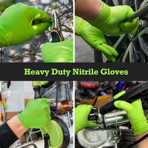 Snapklik Titanflex Thor Grip Heavy Duty Green Industrial Nitrile