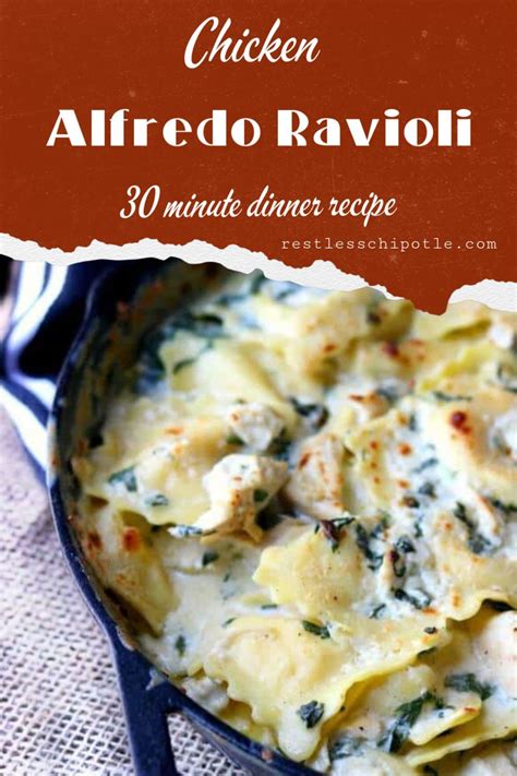 Chicken Alfredo Ravioli Takes Just Minutes To Make So Its Perfect For