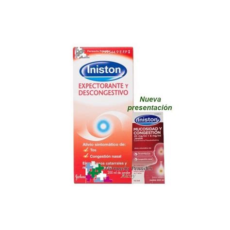 INISTON EXPECTORANTE DESCONGESTIVO 1 5 MG ML JARABE 200 ML