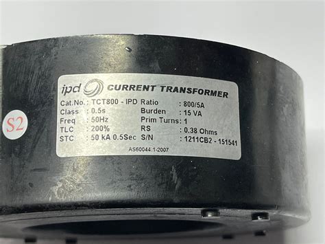 Ipd Current Transformer Tct800 Ipd 800 5a Burden 15va T Ct Class 0