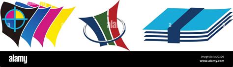 paper bundle template set stock vector image art alamy