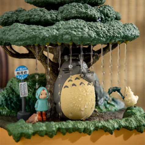 Original Ghibli Totoro Water Garden Figure My Neighbor Totoro Figurine