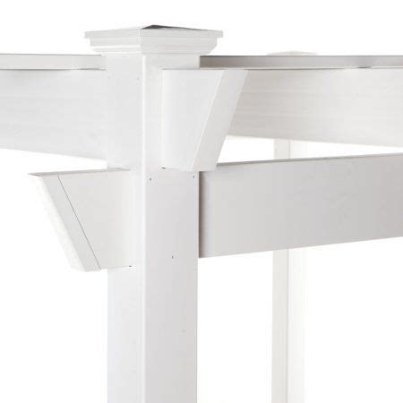 Duratrel Kingston X White Vinyl Pergola Walmart Vinyl