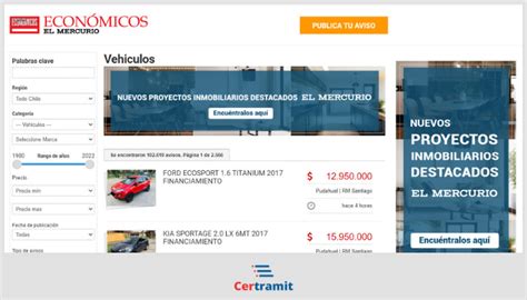 Dónde comprar un auto usado en Chile Certramit