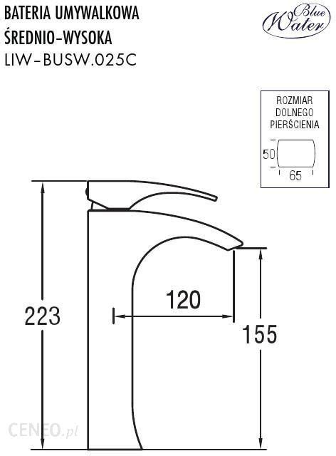 Bateria Blue Water Liwia Chrom Luiw Busw C Baterie Umywalkowe