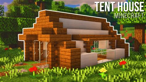 Minecraft How To Build Simple Tent House Youtube