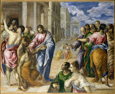 El Greco Domenikos Theotokopoulos Christ Healing The Blind The