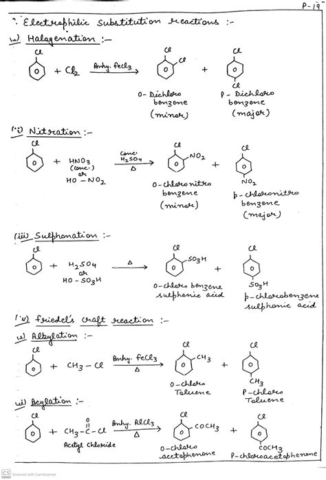 Haloalkanes And Haloarenes Handwritten Notes For 12th Class Chemistry