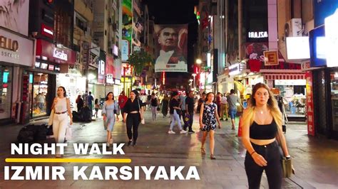 Izmir Walking Tour Night Walk In Karşıyaka Travel Turkey 2022 4k