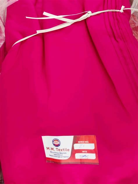 Pink Gsm Plain Rayon Fabric At Rs Meter Simple Rayon Fabric In