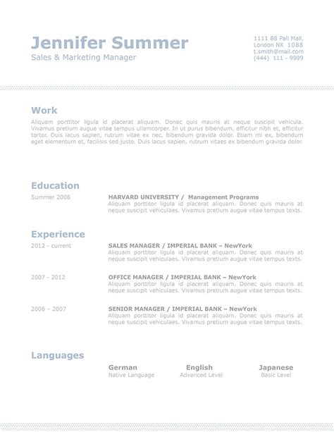 Resume Template Classic Ms Word Pages Resumeway