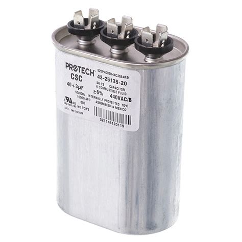 40 3 MFD X 440 Run Capacitor 43 25135 20 JustCapacitors