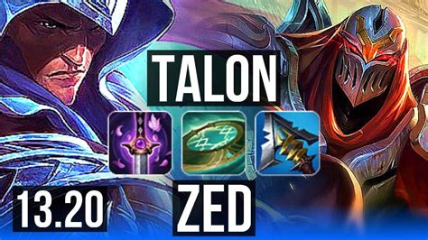 Talon Vs Zed Mid 31m Mastery 6 Solo Kills 400 Games Godlike