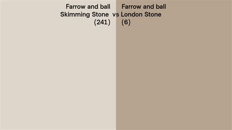 Farrow And Ball Skimming Stone Vs London Stone Side By Side Comparison