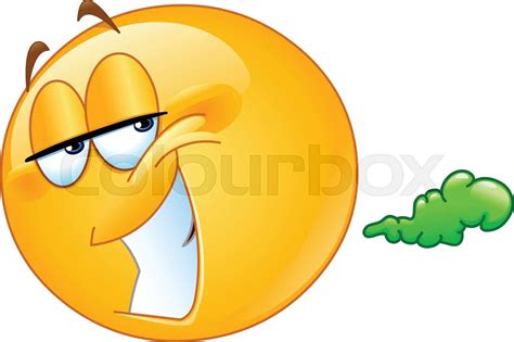 Fart Emoticon Stock Vector Colourbox