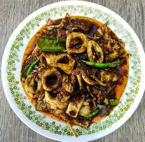 Sedap Cepat Masak Resepi Sotong Masak Hitam Pedas Disukai Ramai