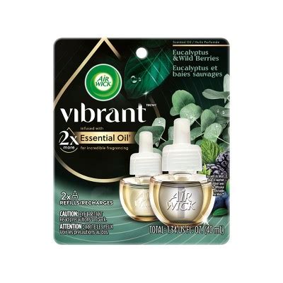 Air Wick Vibrant Scented Oil Twin Refill Eucalyptus Wild Berries 1