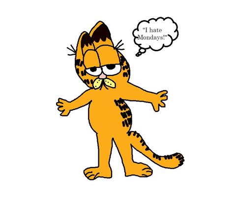 Garfield hates Mondays by hueylengyong15 on DeviantArt