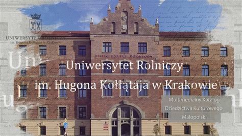 Uniwersytet Rolniczy W Krakowie Multimedialny Katalog Dziedzictwa