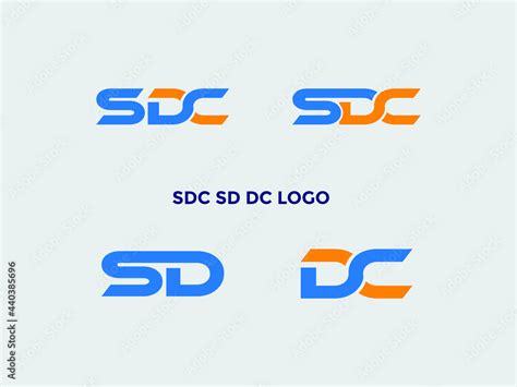 Sdc Sd Dc Letter Logo Design Vector Stock Vector Adobe Stock