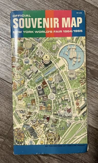 SOUVENIR MAP NEW York Worlds Fair 1964 1965 38 60 PicClick UK