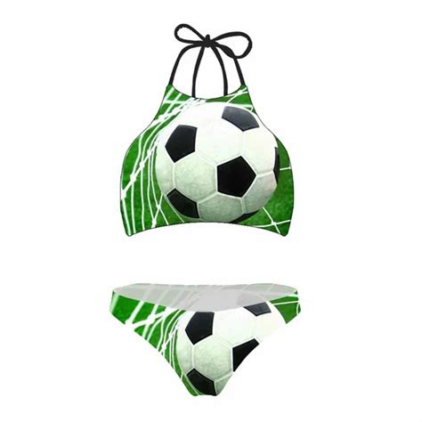 Forudesgins Women Swimsuit Bikini Set 3d Balls Printing Swimwear Women