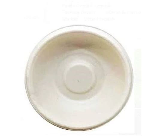 White 7 Inches Round Plastic Eco Friendly And Biodegradable Bowl At