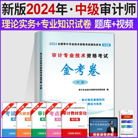 新版2024年审计师考试教材中级配套全真模拟试卷习题集历年真题审计理论与实务审计专业相关知识审计师中级考试2023虎窝淘