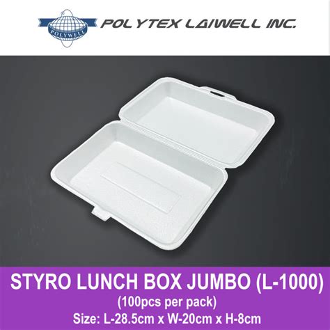 Styro Lunch Box Jumbo L 1000 Lazada Ph