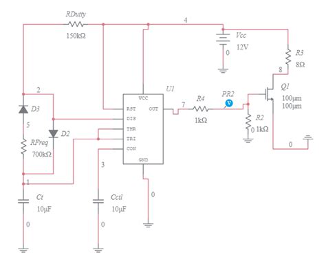 555 Timer Peak Generator Multisim Live