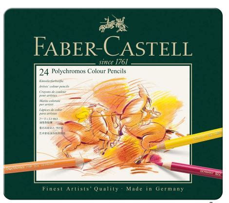 Estuche De Metal Con L Pices De Color Polychromos Faber Castell