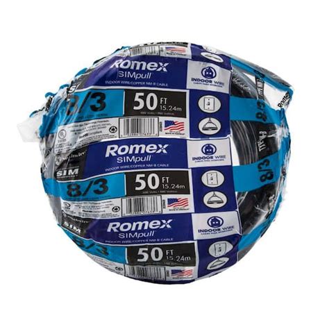 Southwire Black Stranded Romex Simpull Cu Nm B W G Off