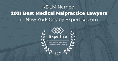 Named 2021 Best Medical Malpractice Lawyers In New York City By