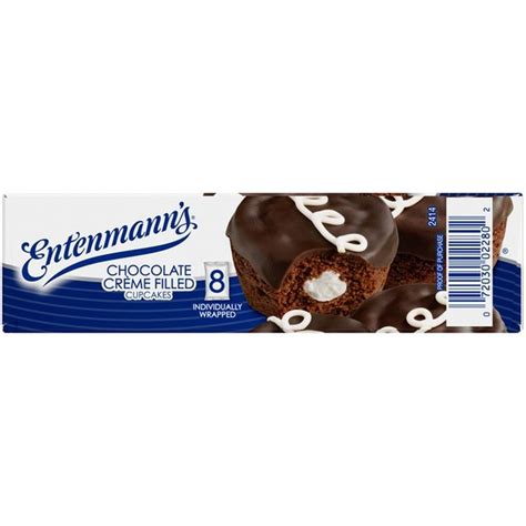 Entenmann S Chocolate Cr Me Filled Cupcakes Oz Instacart