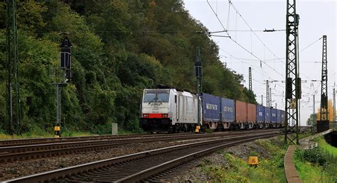 Railpool Lineas Mit Containerzug Abgestellt Am Ro Steintunnel