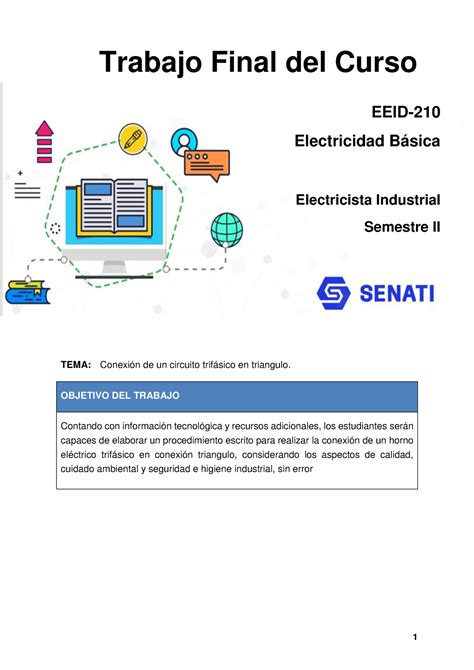 Trabajo Electricidad 1 Trabajo Final Del Curso