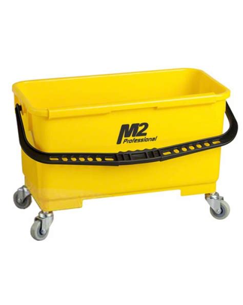 M2 Professional Window Bucket Wcaddy And Wheels Yellow