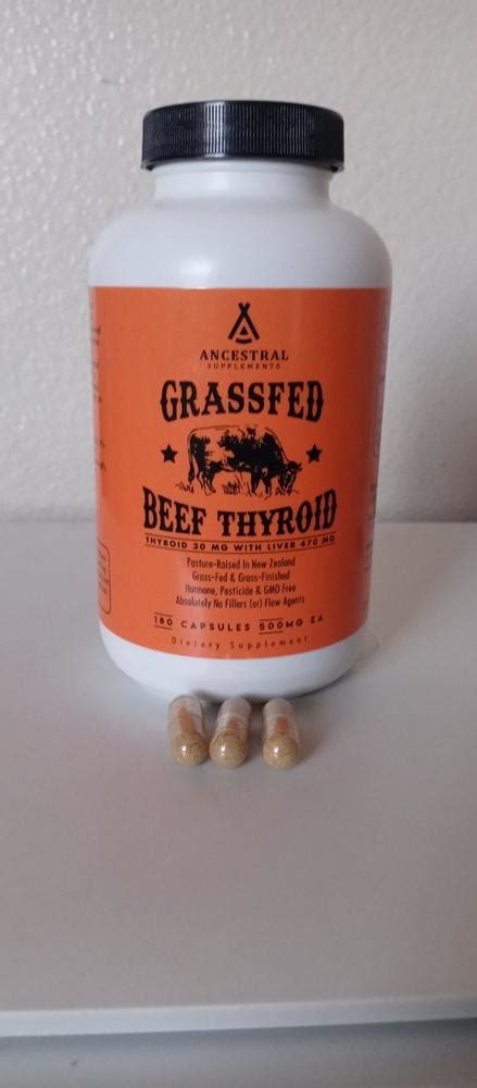 Grass Fed Beef Thyroid - Ancestral Supplements