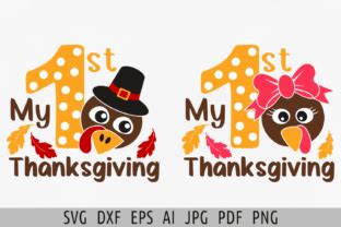 My First Thanksgiving Svg Turkey Day Svg Graphic By Julia S Digital