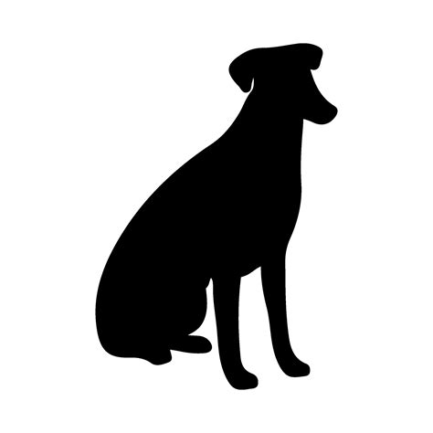 Dog silhouette illustration on isolated background 35947458 Vector Art ...