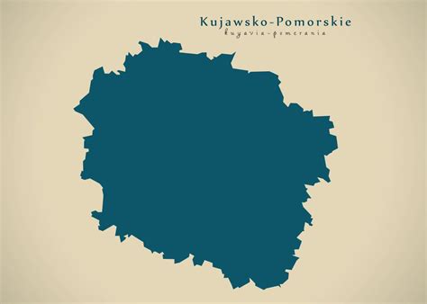 Kujawsko Pomorskie Map Poster By Ingo Menhard Displate